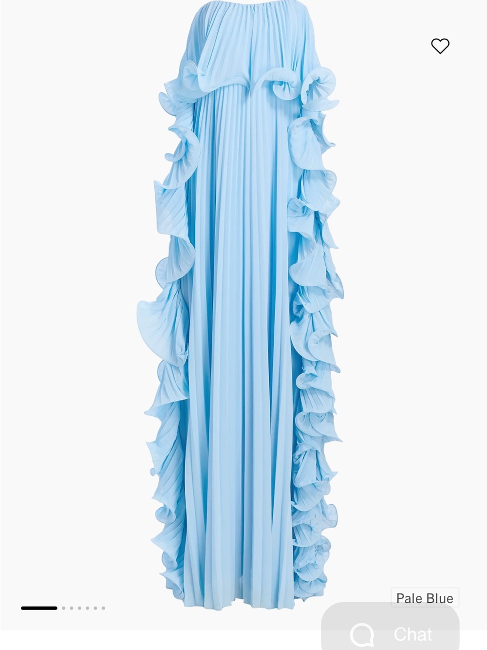 Badgley Mischka pale blue dress